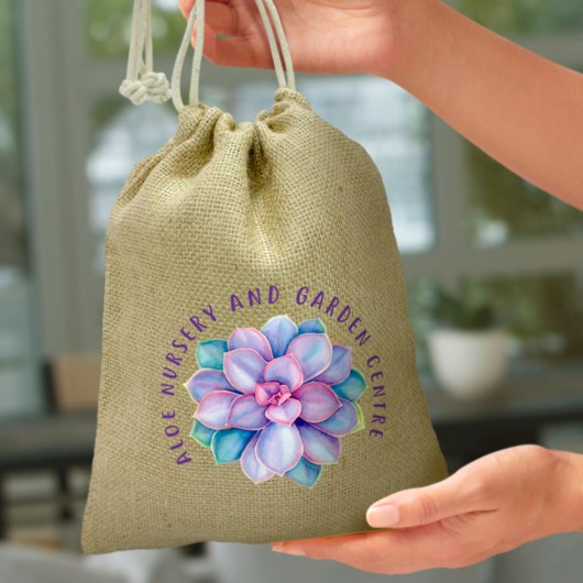 Medium Jute Gift Bag Lifestyle